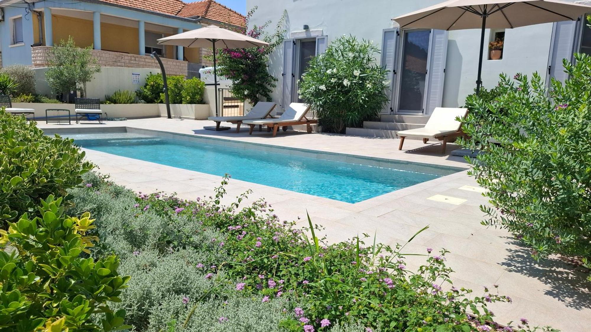 Villa Mira With A Heated Pool And A Sea View Bozava Ngoại thất bức ảnh