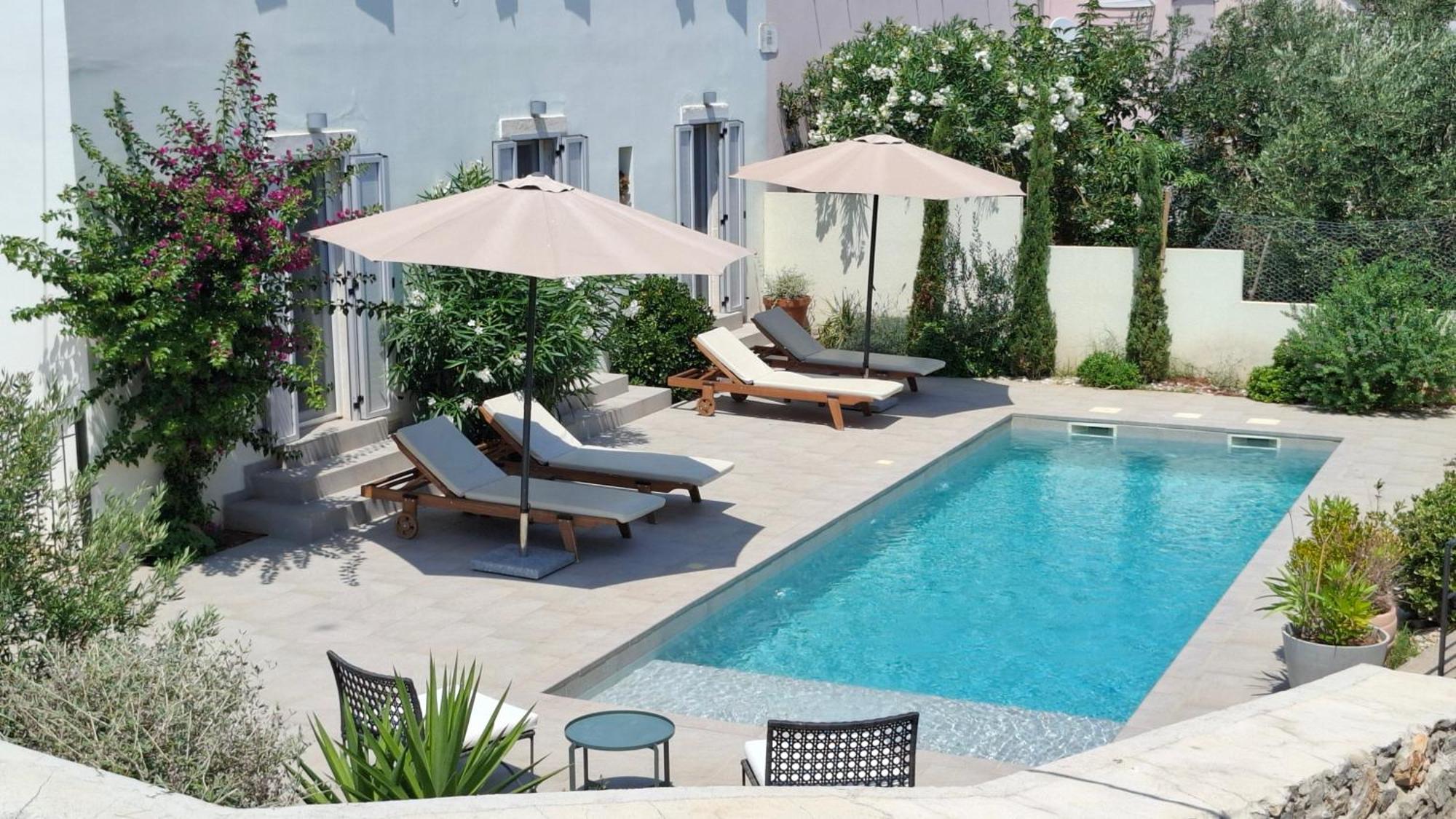 Villa Mira With A Heated Pool And A Sea View Bozava Ngoại thất bức ảnh